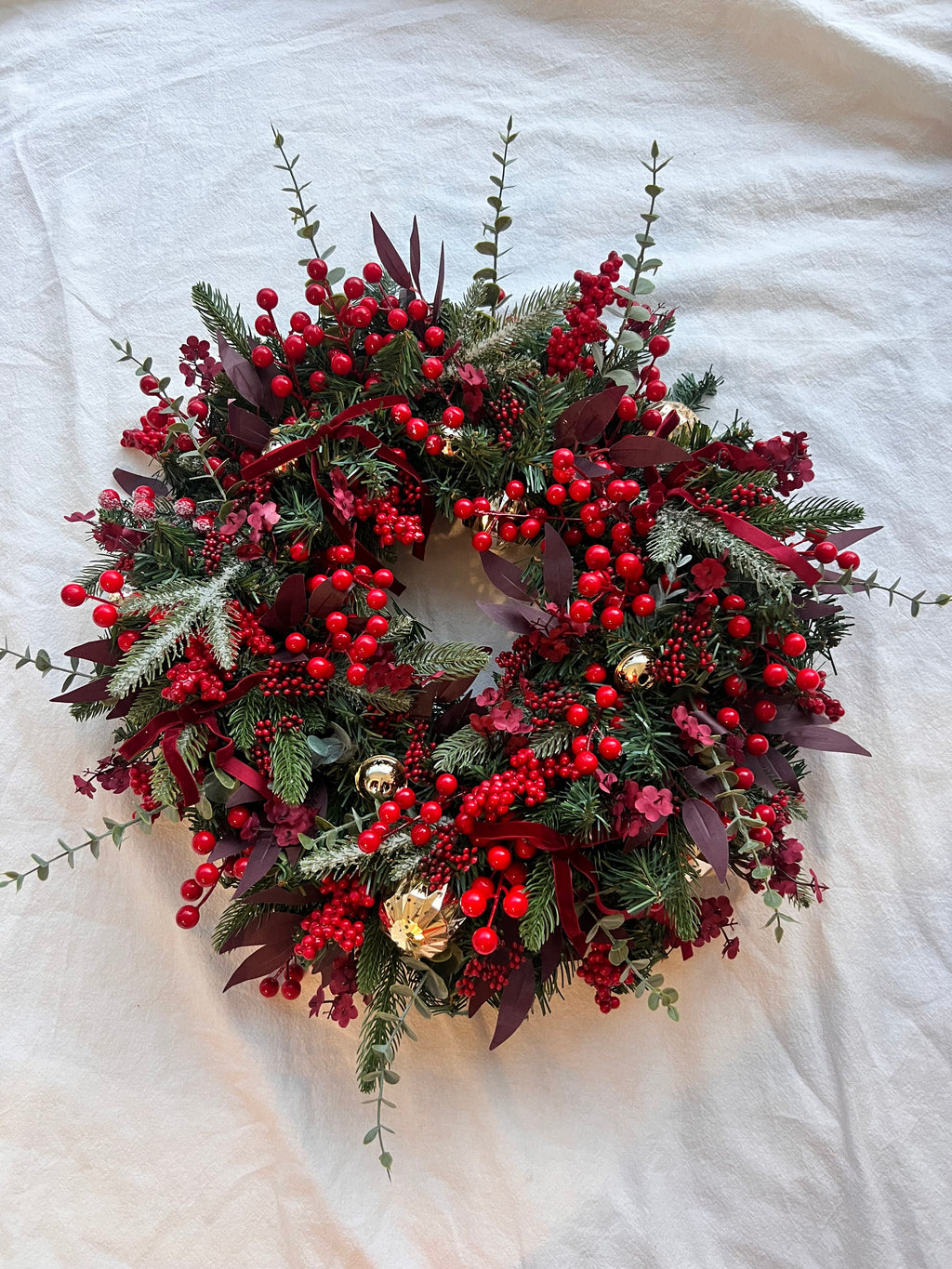 Cranberry Kisses wreath