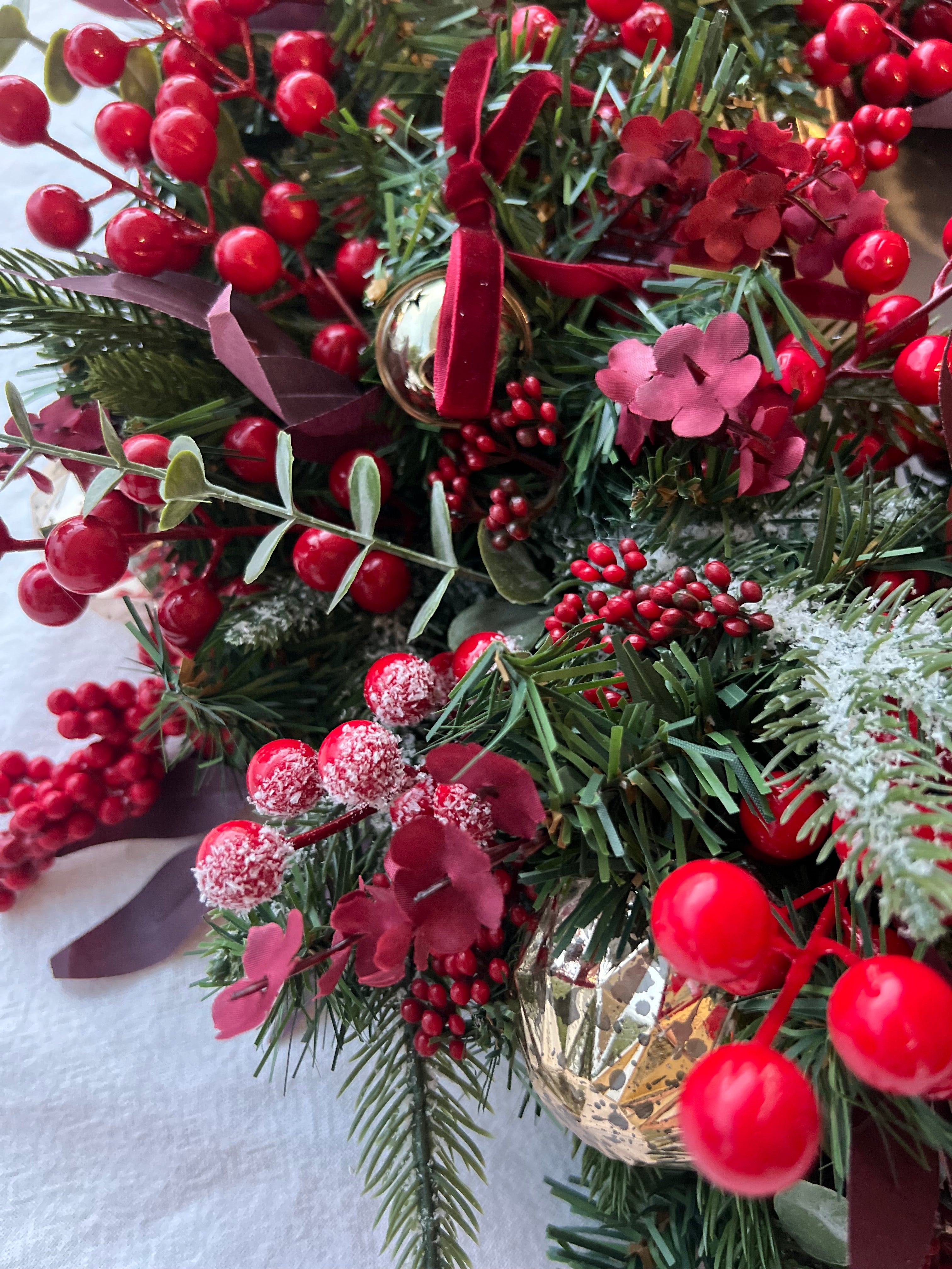 Cranberry Kisses wreath