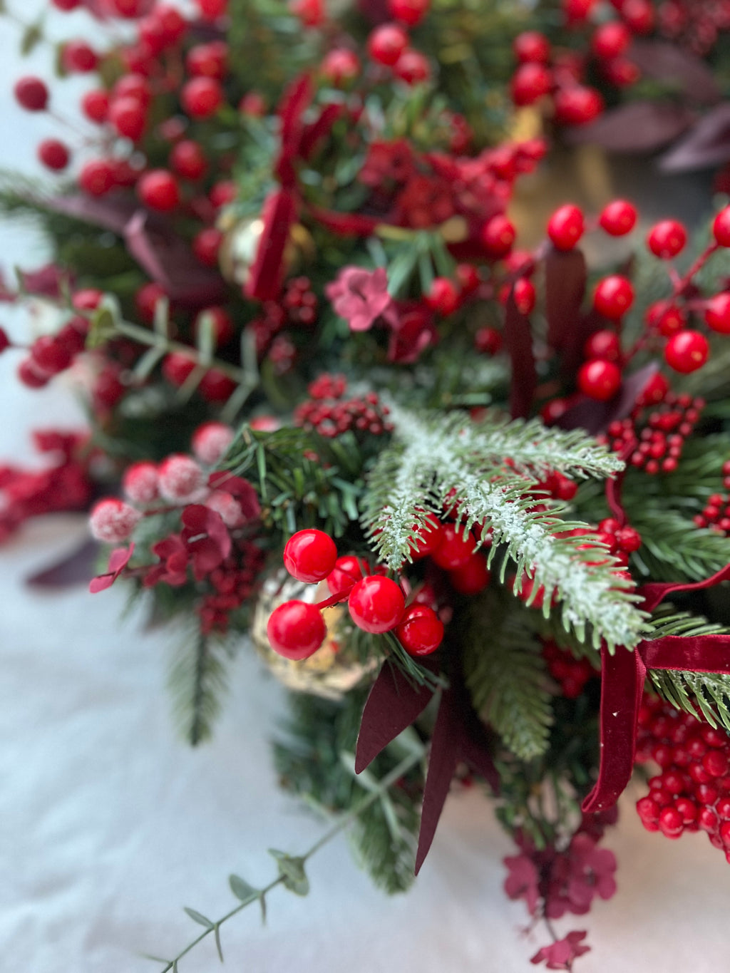 Cranberry Kisses wreath